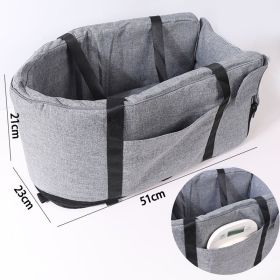 Pet Car Seat (Option: Gray)